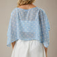 Lennon Blue Dot Poncho