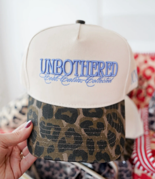 Unbothered - Leopard Vintage Trucker Hat