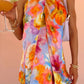 Twist Mini Dress Brushed Blooms