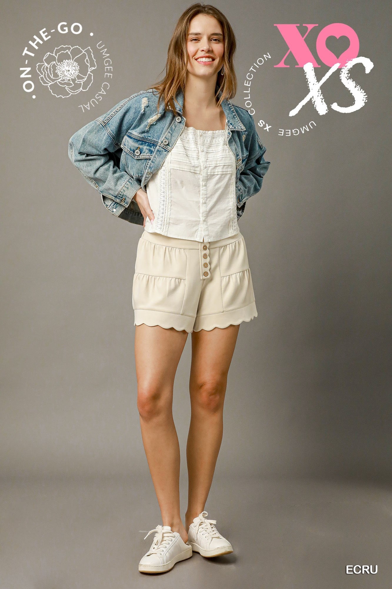 Georgia Ecru Shorts