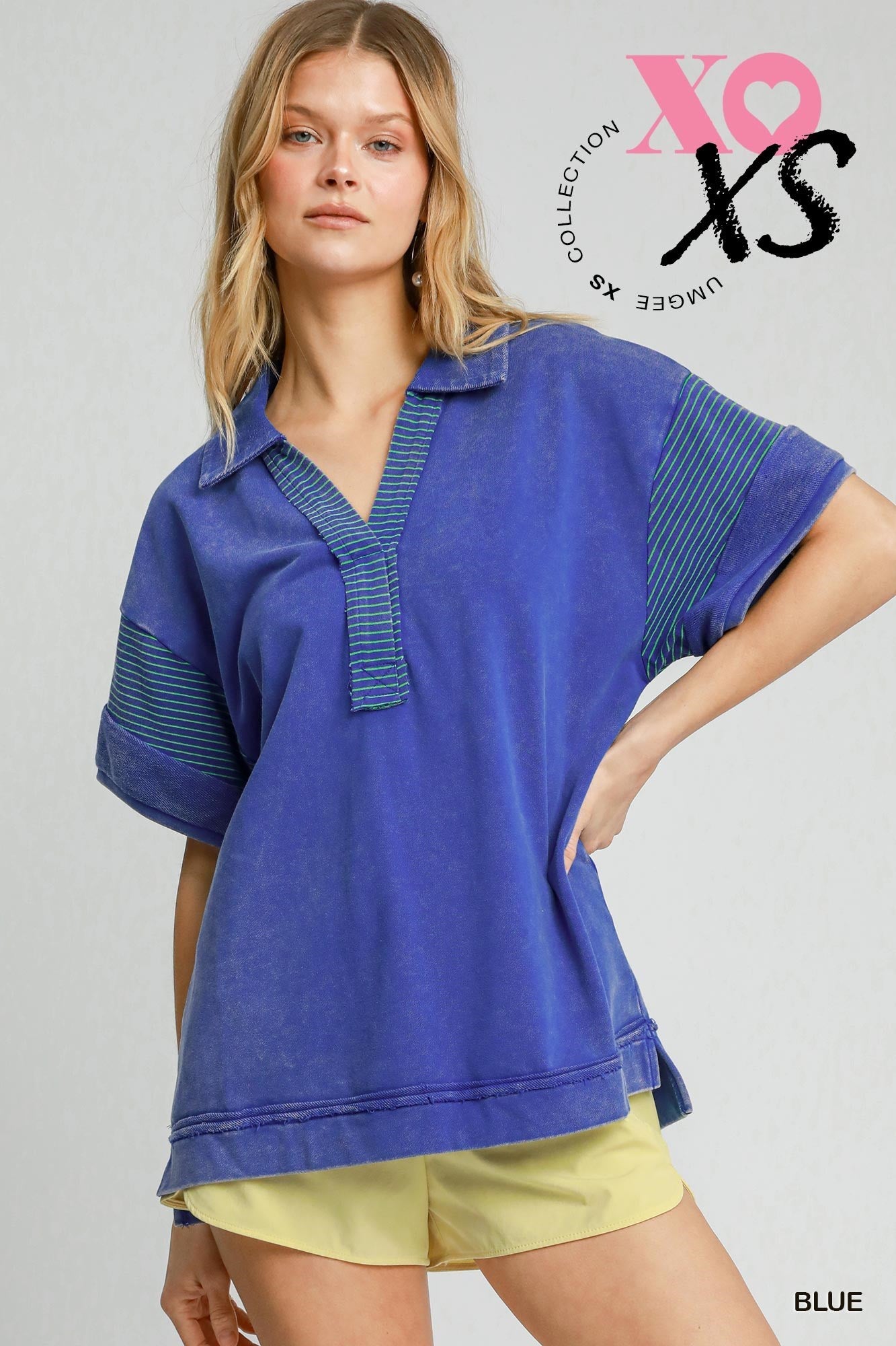 Gwen Blue Top
