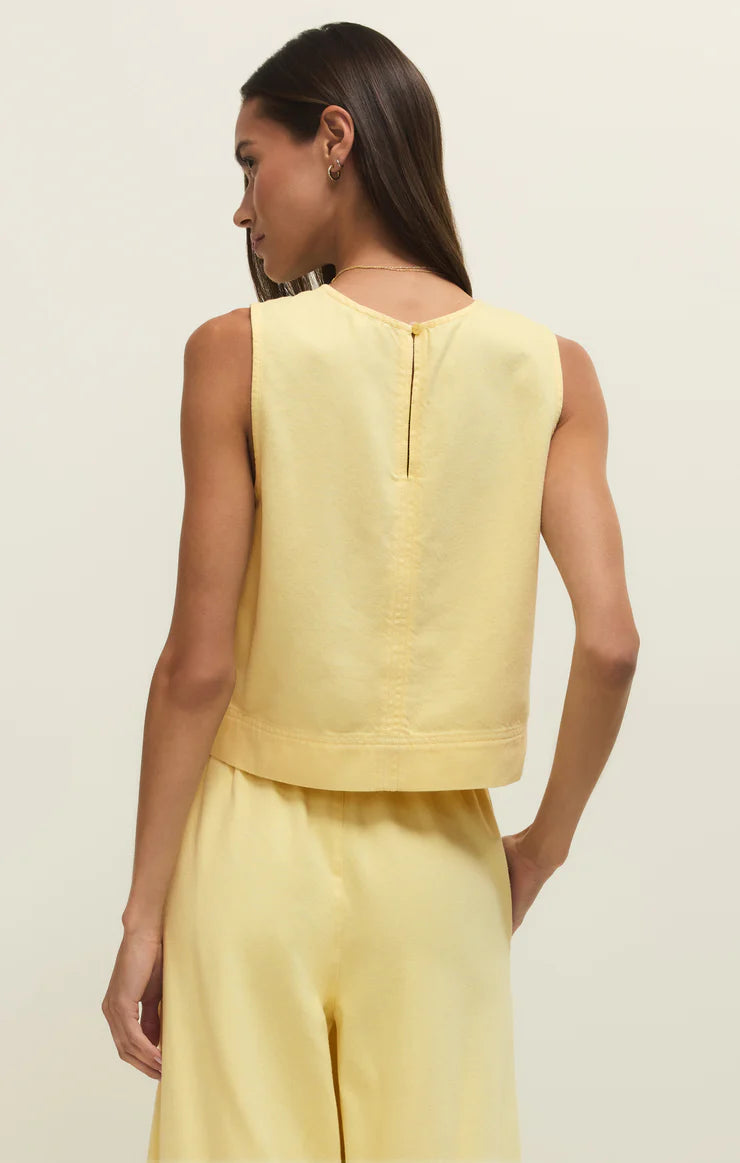Z SUPPLY Sun Seeker Twill Cropped Tank