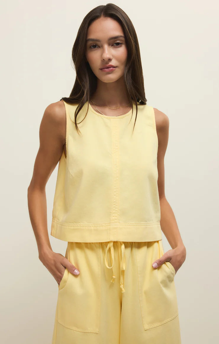 Z SUPPLY Sun Seeker Twill Cropped Tank