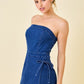 Darla Denim Wrap Romper