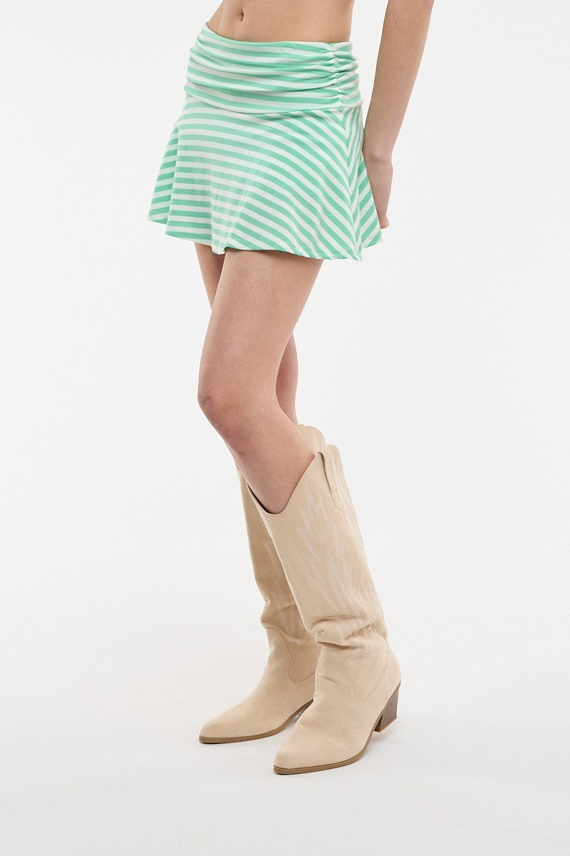 Sky Green Striped Set Bottoms