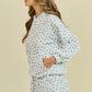 Layla Blue Ribbed Hoodie