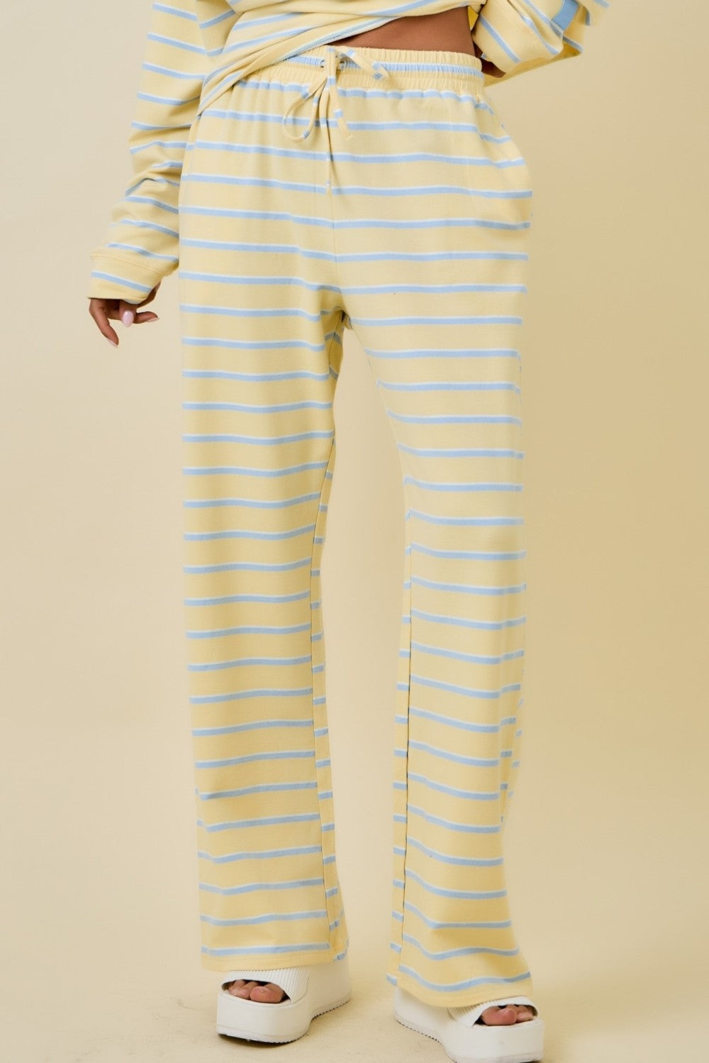 Diana Striped Pants Yellow
