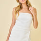 Darla White Denim Wrap Romper