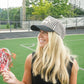 Football Mom - Black/White Stripe Hat