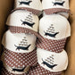 Dachshund Espresso Martini - Brown Polka Dot Trucker Hat