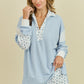 Lucy Blue Floral Sweatshirt