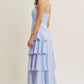 Imani Blue Linen Maxi Dress