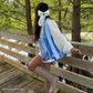Case-Mate Jelly Tote w/ Phone Pouch - Carolina  Blue Crochet Wave