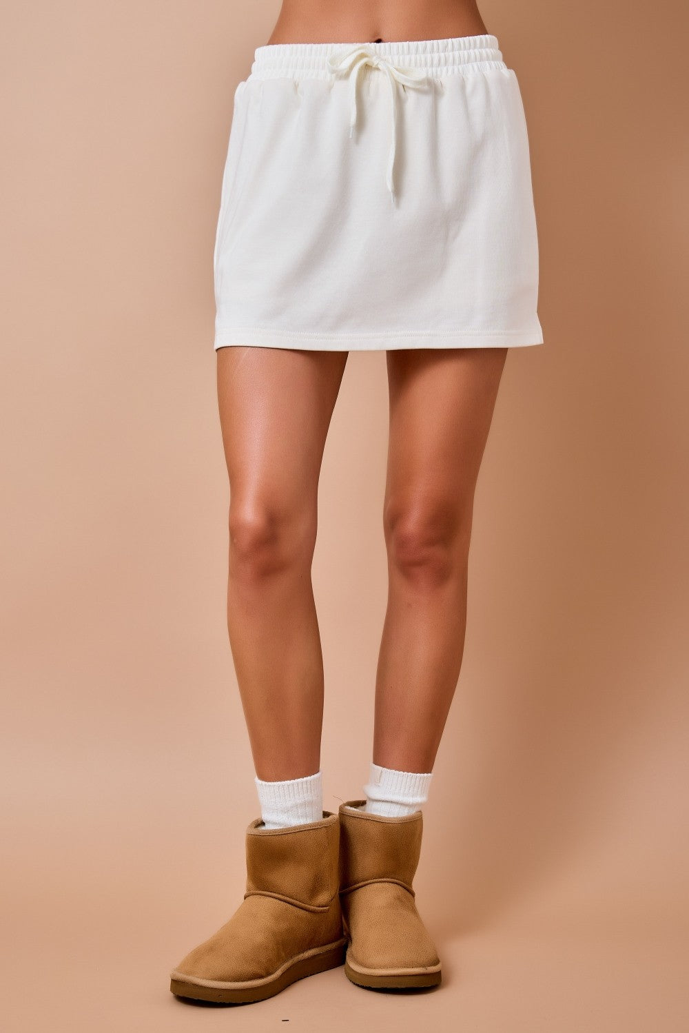 Dawn Mockneck Set Skort Ivory