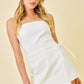 Darla White Denim Wrap Romper