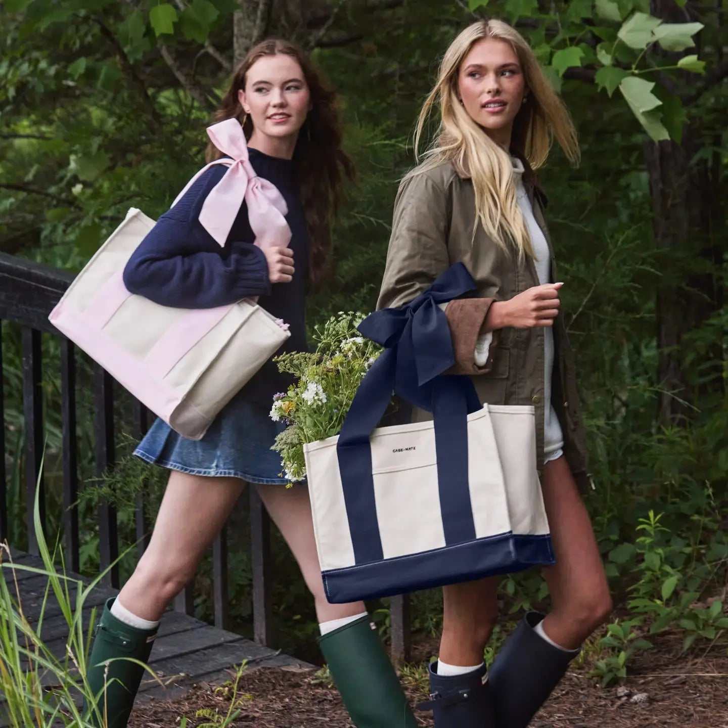 Case-Mate Canvas Tote - Canvas Oxford Navy  Bow