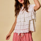 Sally Red Gingham Shorts