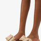 Raffia Natural Bow Sandals