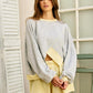 Becky Grey and Yellow Terry Top
