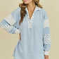 Lucy Blue Floral Sweatshirt