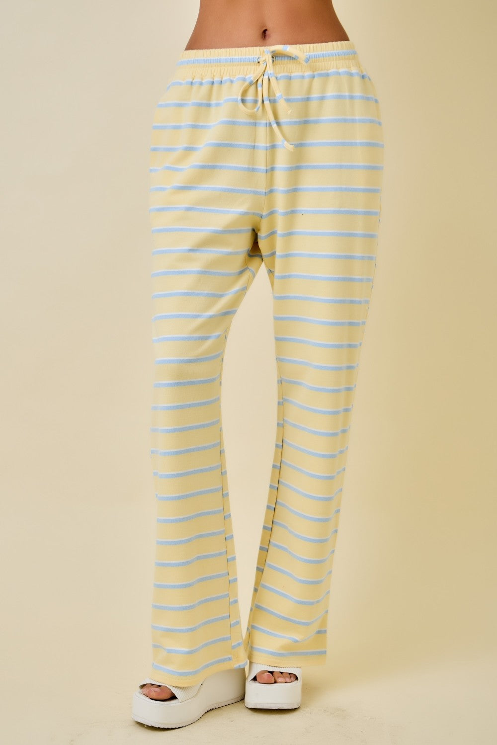 Diana Striped Pants Yellow