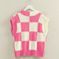 Han Checkered Sweater Vest