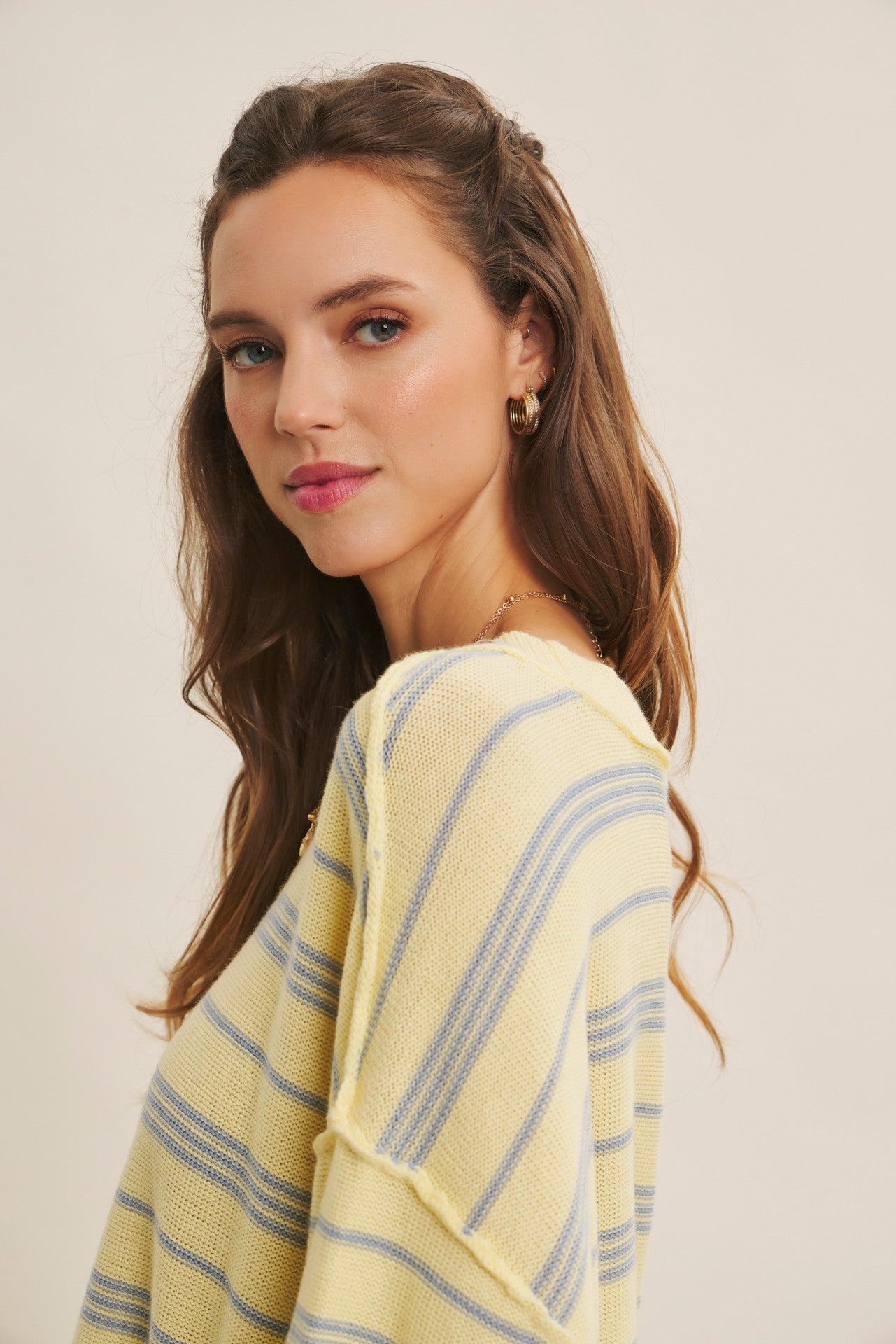 Izzy Lemon and Blue Top