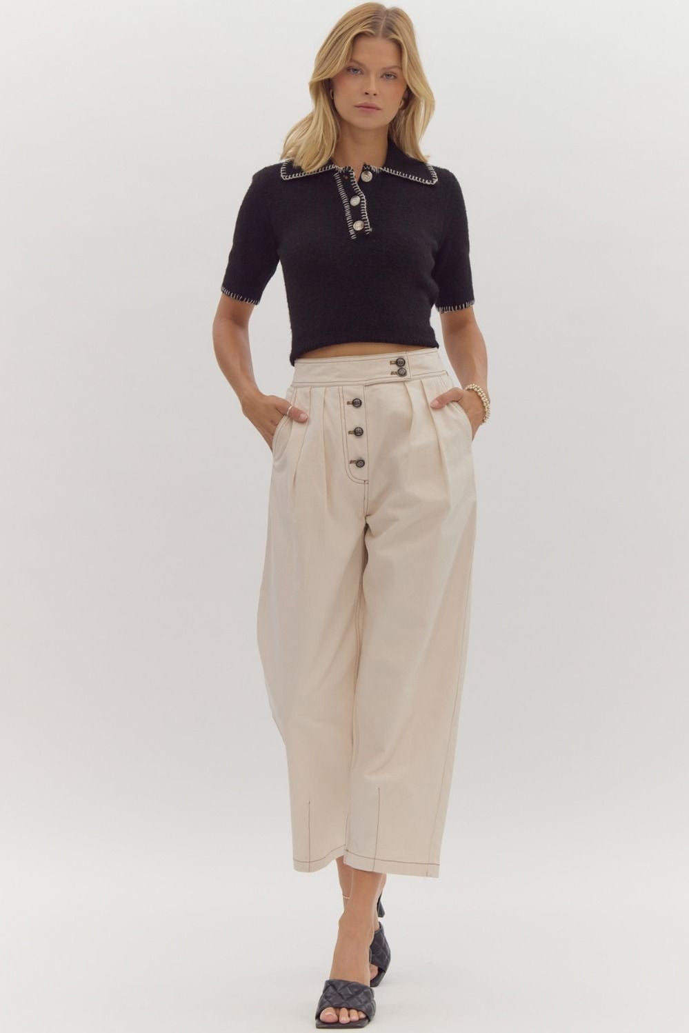 Ellie ecru pants