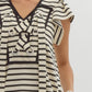 Elanor cream striped dress