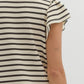 Elanor cream striped dress