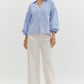 Emery blue top