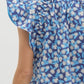 Elizabeth navy pattern top