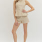 Etta Tan Gingham Shorts