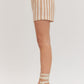 Emery Tan Striped Shorts