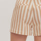 Emery Tan Striped Shorts