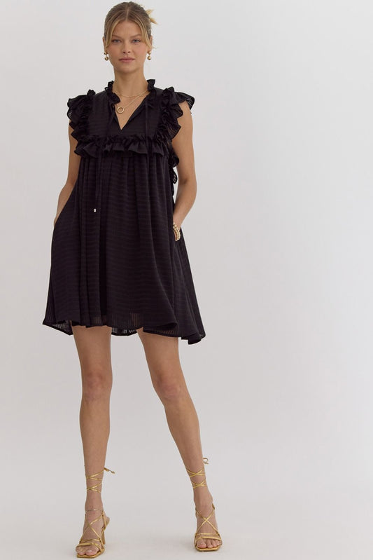 Emery Black Sleeveless Dress