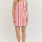 Ella Pink Striped Dress
