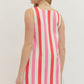 Ella Pink Striped Dress