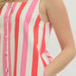 Ella Pink Striped Dress