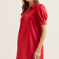 Emery Red Puff Sleeve Dress