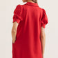 Emery Red Puff Sleeve Dress