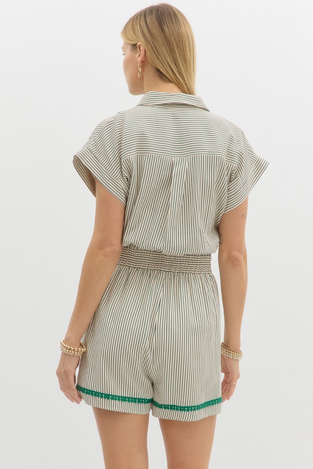 Emery Green Romper