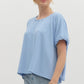 Ellie lt blue top