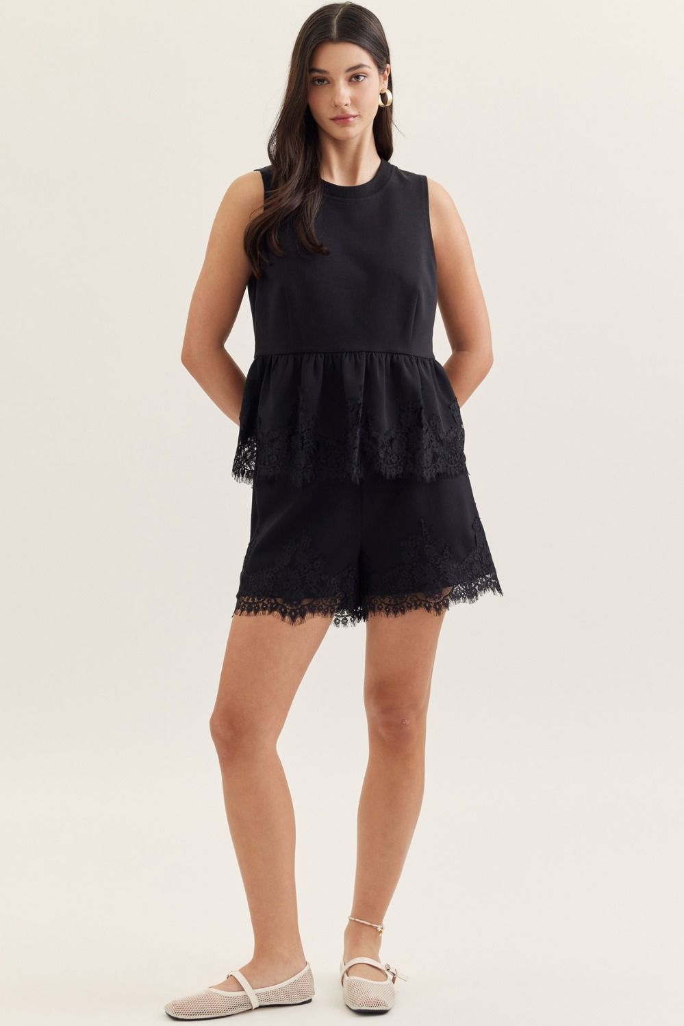 Ellie Black Set Shorts