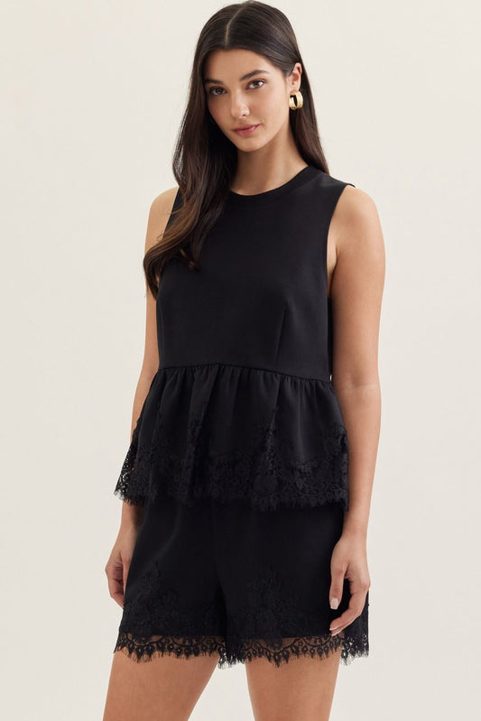 Ellie Black Set Shorts