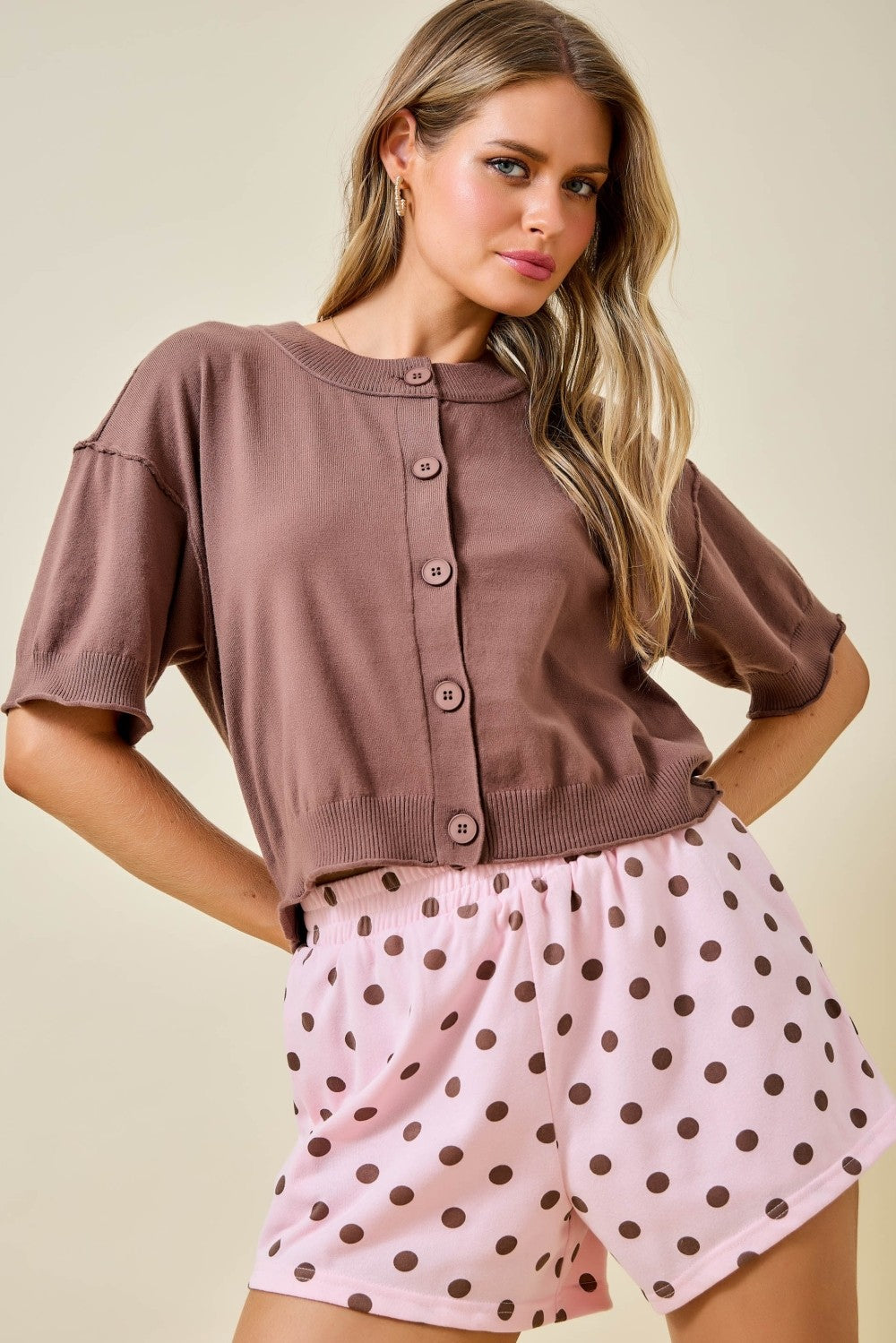 Dorothy Chocolate Cardigan