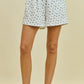 Luna Blue Floral Shorts