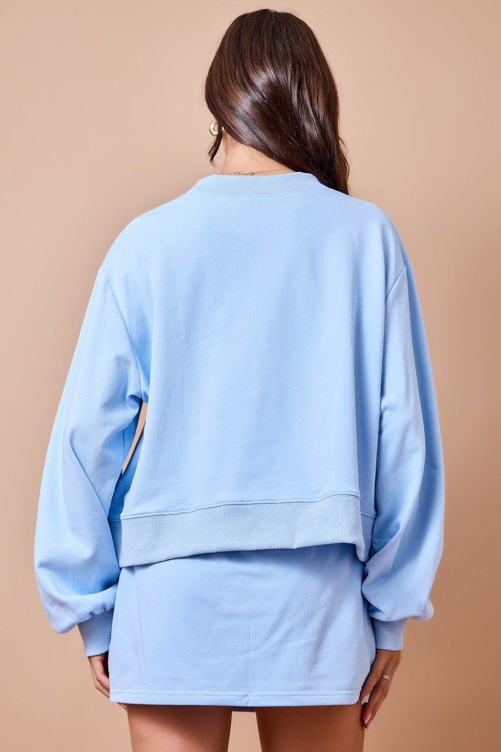 Dawn Mockneck Set Skort Blue