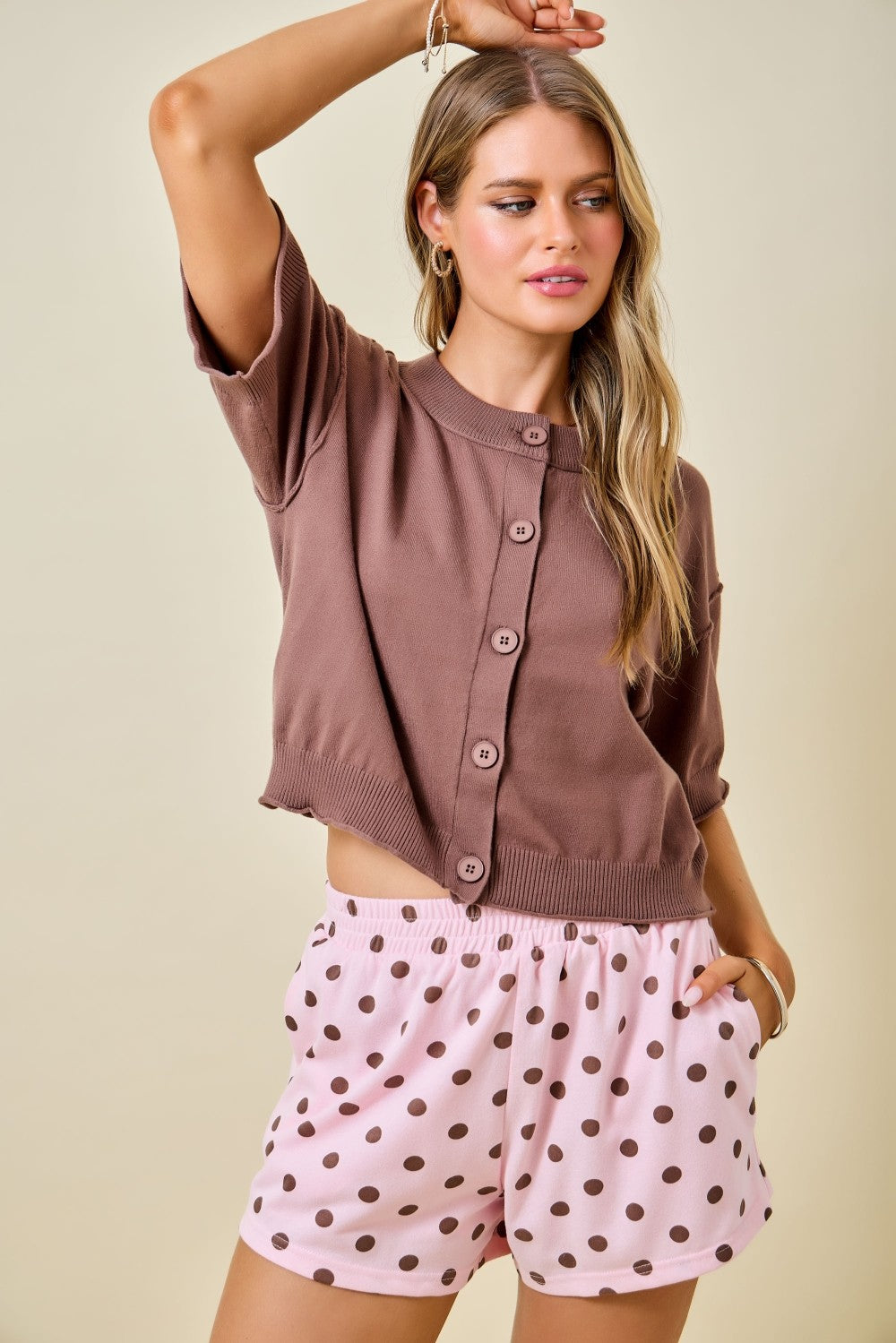 Dorothy Chocolate Cardigan
