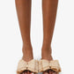 Raffia Natural Bow Sandals